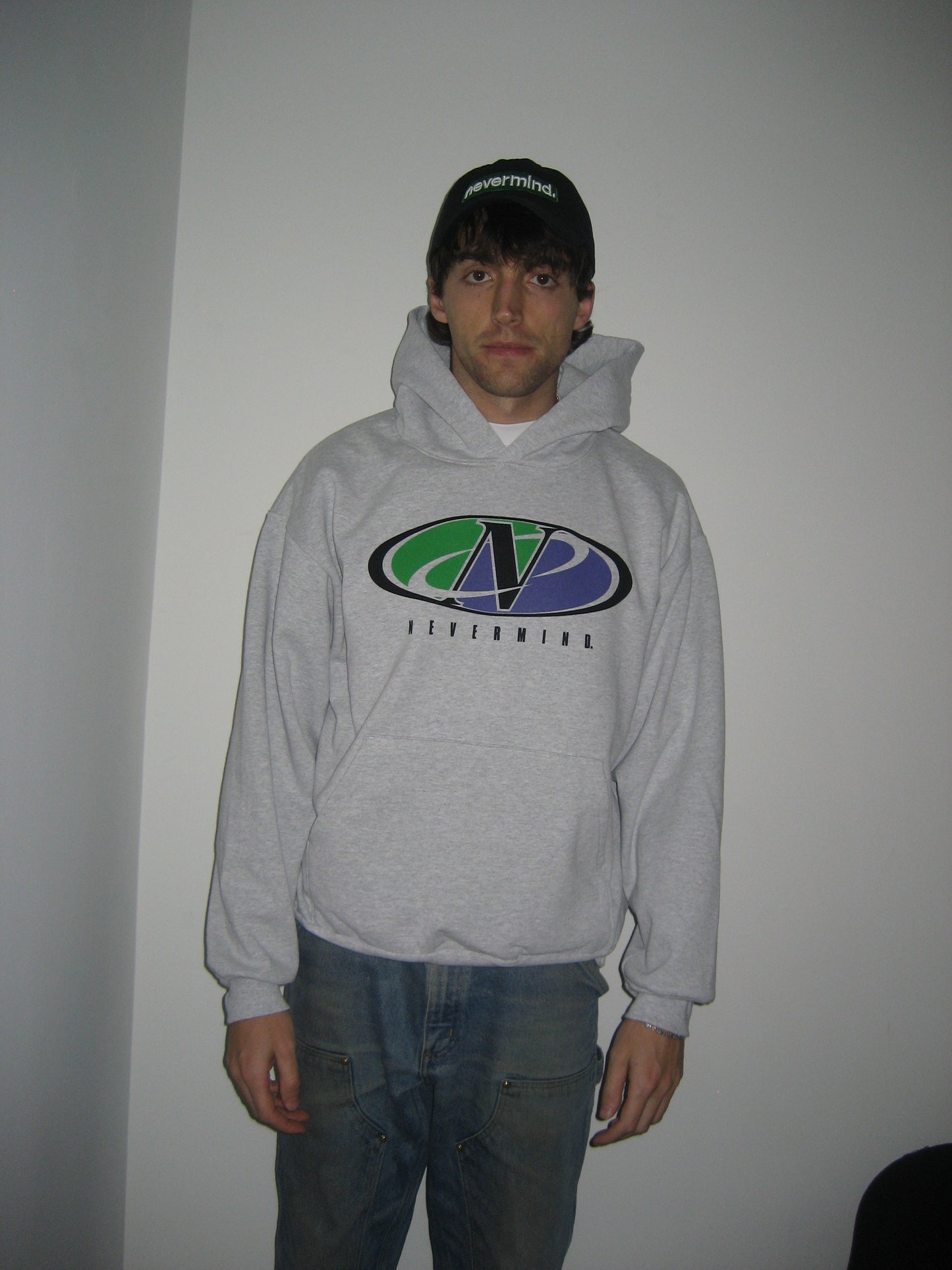 sporty logo hoodie