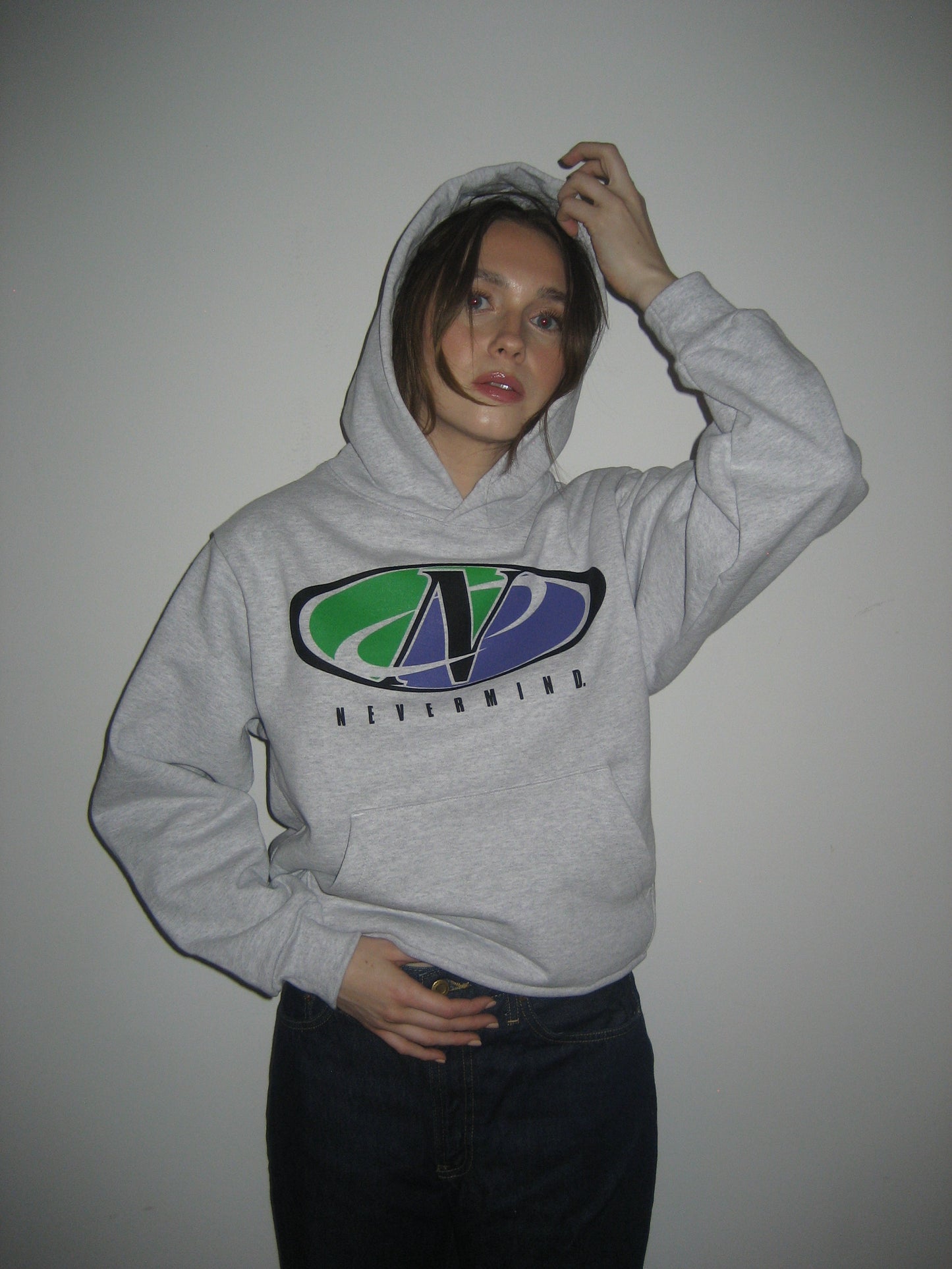 sporty logo hoodie